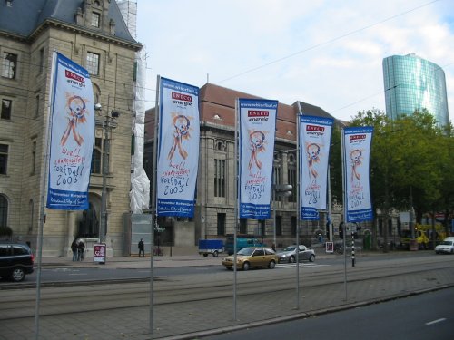 Voor het stadhuis richting Beursplein